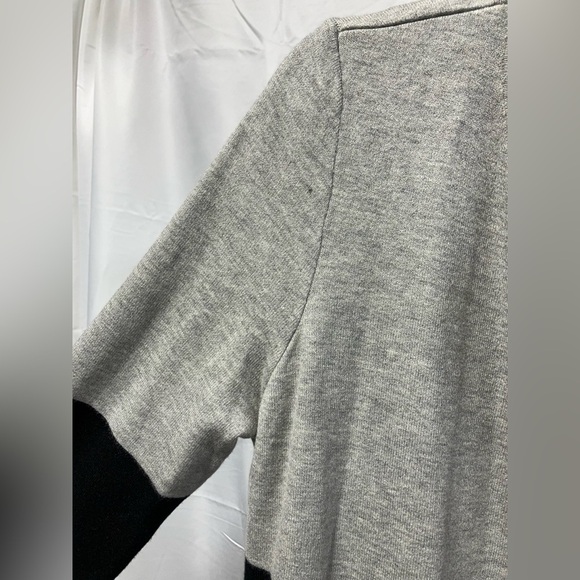 Liz Claiborne Open Front Long Cardigan Colorblock Womens SZ SM black & grey NWT - Picture 5 of 10